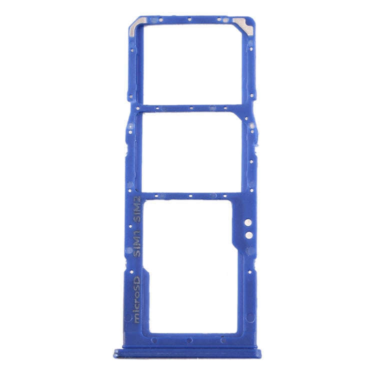 For Galaxy A70 SIM Card Tray + SIM Card Tray + Micro SD Card Tray (Blue)