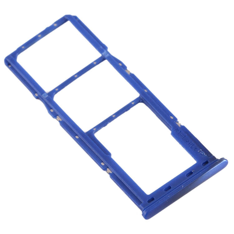 For Galaxy A70 SIM Card Tray + SIM Card Tray + Micro SD Card Tray (Blue)