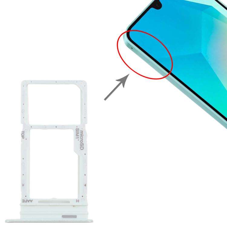 For Samsung Galaxy A16 SM-A165F Original SIM Card Tray + Micro SD Card Tray (Green)