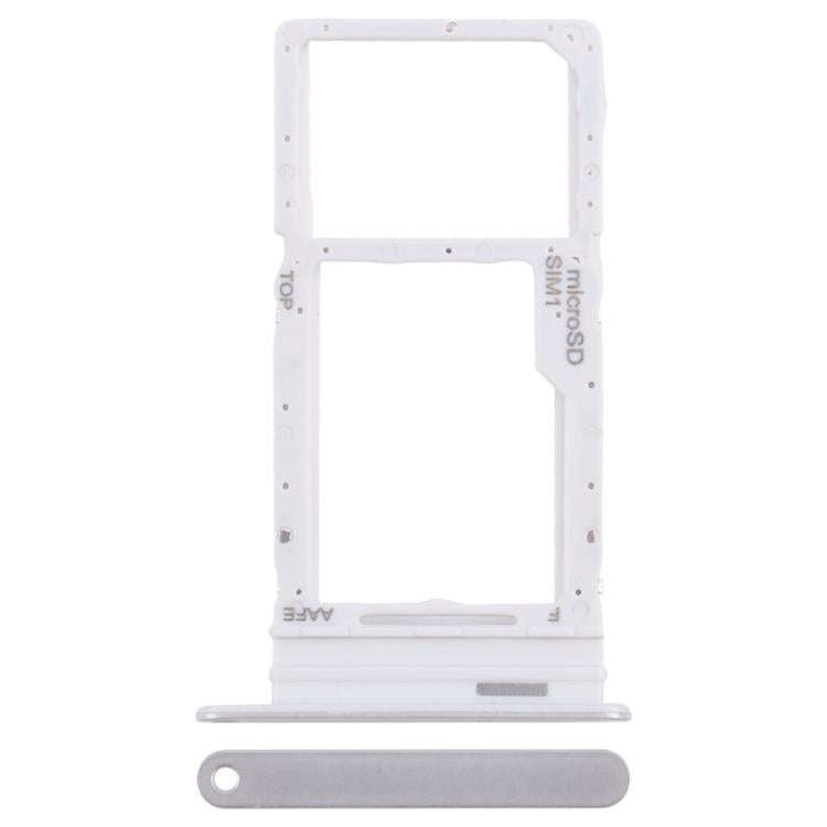 For Samsung Galaxy A16 SM-A165F Original SIM Card Tray + Micro SD Card Tray (Silver)