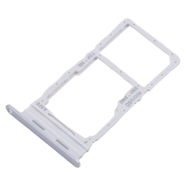 For Samsung Galaxy A16 SM-A165F Original SIM Card Tray + SIM / Micro SD Card Tray (Silver)