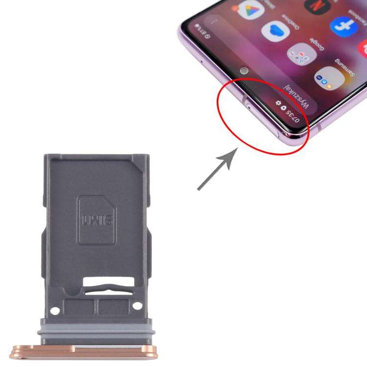 For Samsung Galaxy S24 SM-S921B Original SIM Card Tray (Orange)