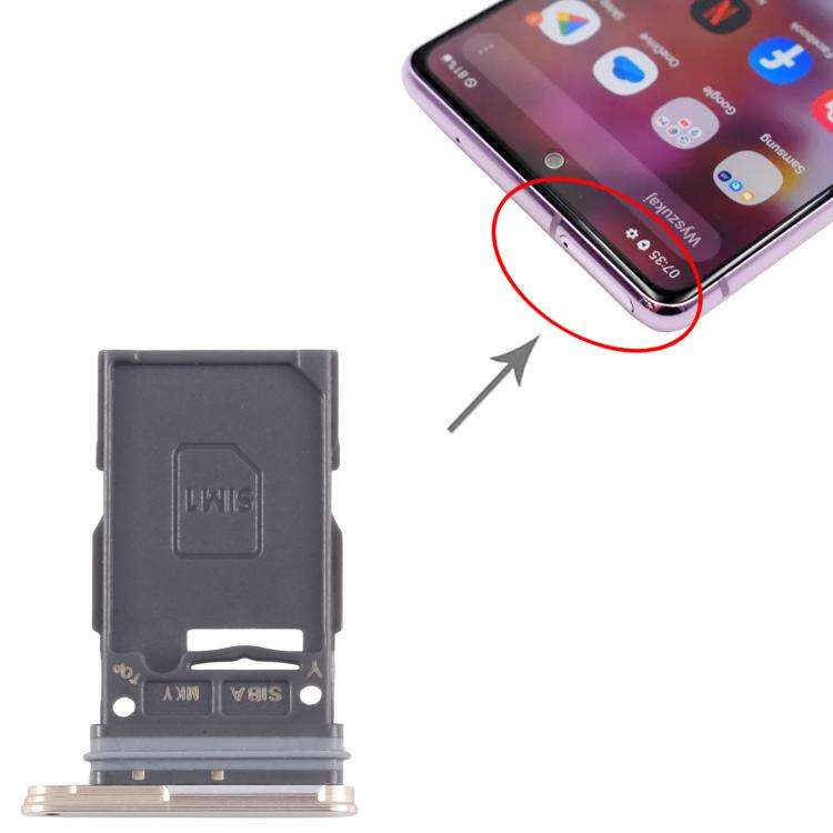 For Samsung Galaxy S24 SM-S921B Original SIM Card Tray (Gold)