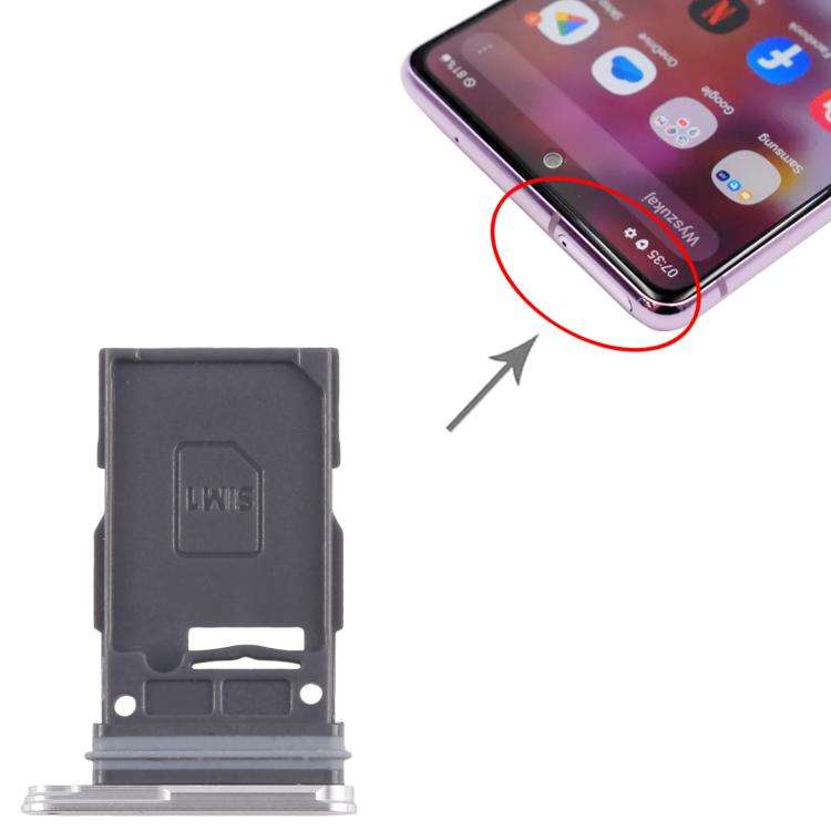 For Samsung Galaxy S24 SM-S921B Original SIM Card Tray (Silver)