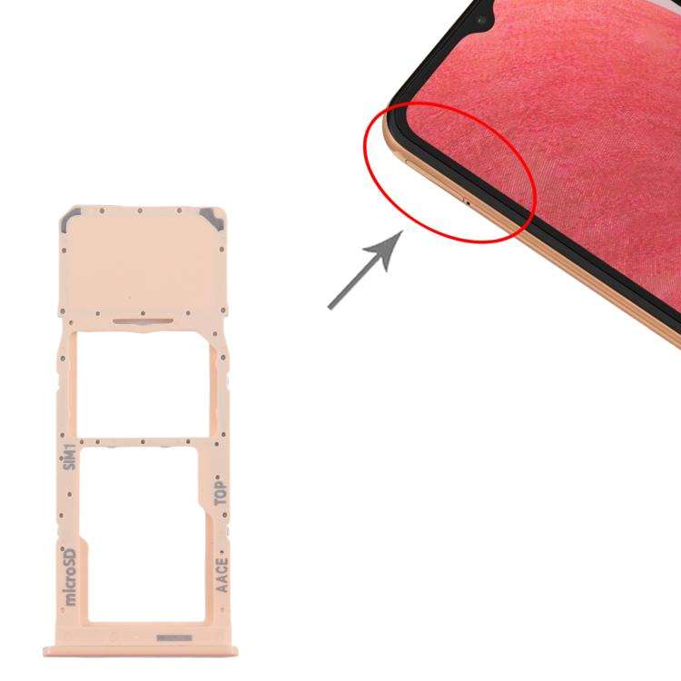 For Samsung Galaxy A13 SM-A135 Original SIM + Micro SD Card Tray (Pink)