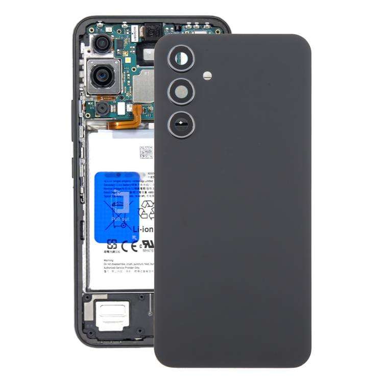 For Samsung Galaxy A54 SM-A546B Battery Back Cover with Camera Lens Cover(Black)