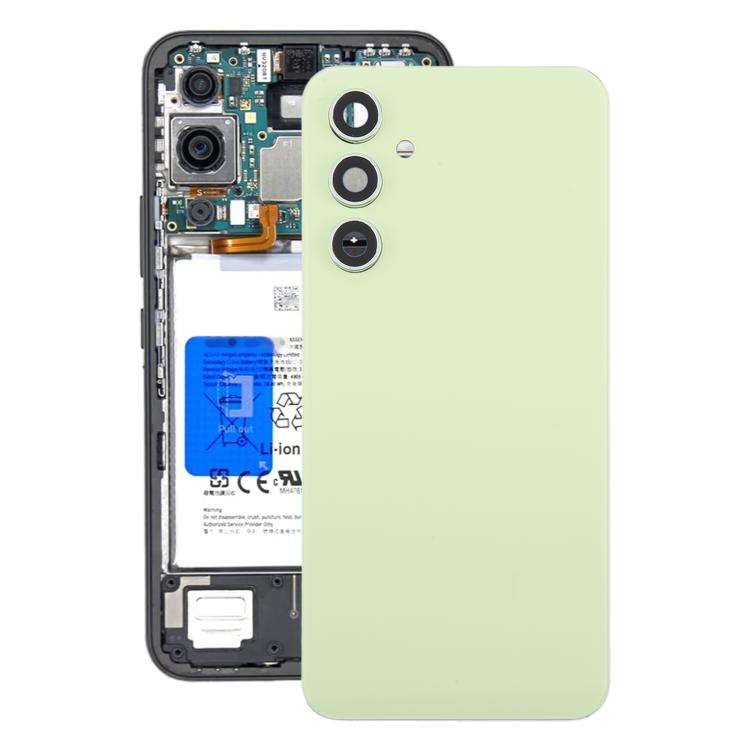 For Samsung Galaxy A54 SM-A546B Battery Back Cover with Camera Lens Cover(Green)