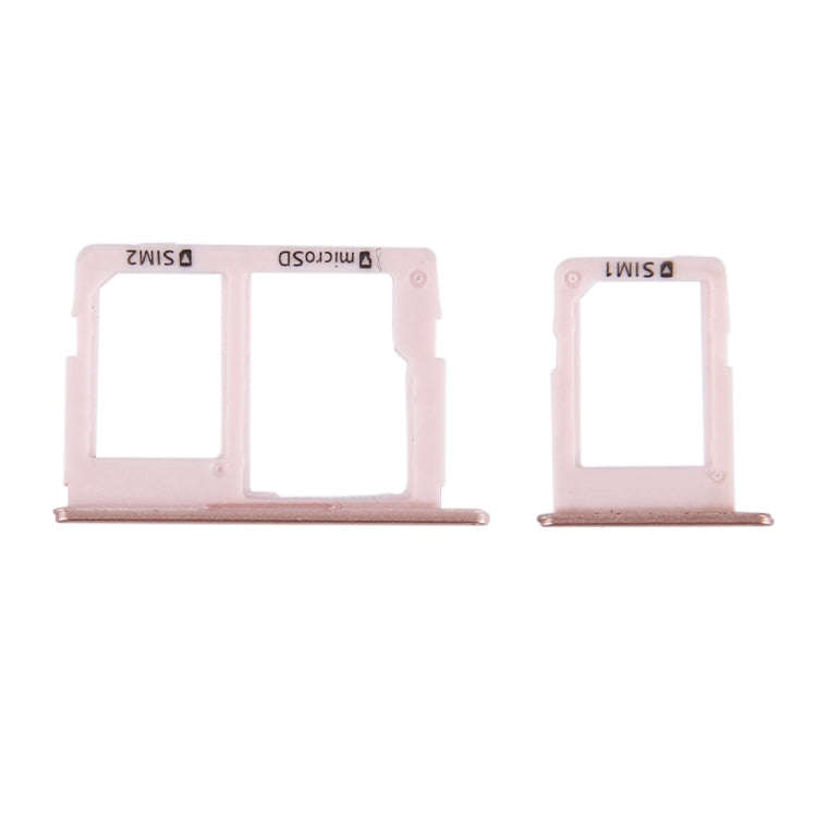 For Galaxy J5 Prime / G570 & J7 Prime / G610 SIM Card Tray + Micro SD & SIM Card Tray (Rose Gold)
