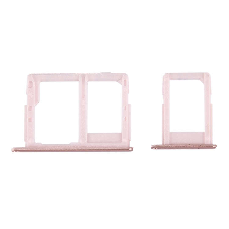 For Galaxy J5 Prime / G570 & J7 Prime / G610 SIM Card Tray + Micro SD & SIM Card Tray (Rose Gold)