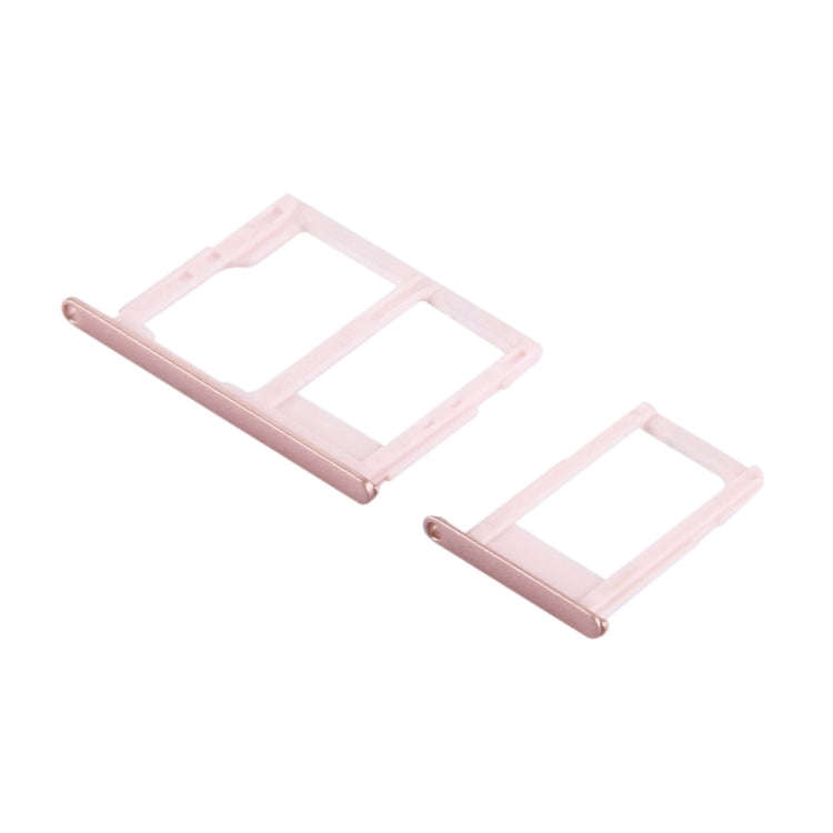 For Galaxy J5 Prime / G570 & J7 Prime / G610 SIM Card Tray + Micro SD & SIM Card Tray (Rose Gold)