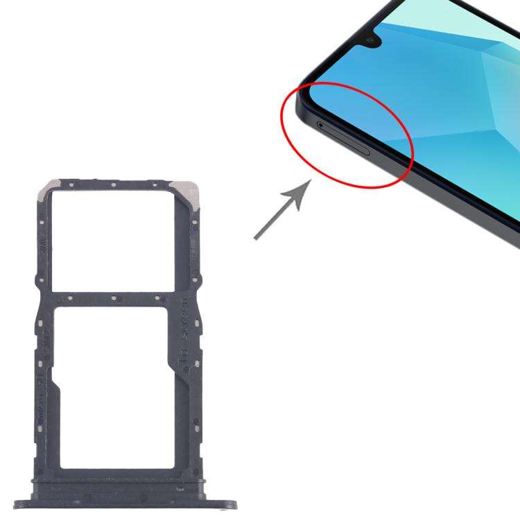 For Samsung Galaxy A16 5G SM-A166P Original SIM + SIM / Micro SD Card Tray (Black)