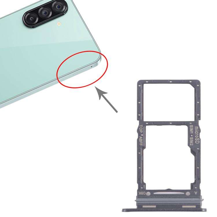 For Samsung Galaxy A26 SM-A266B Original SIM + SIM / Micro SD Card Tray (Black)