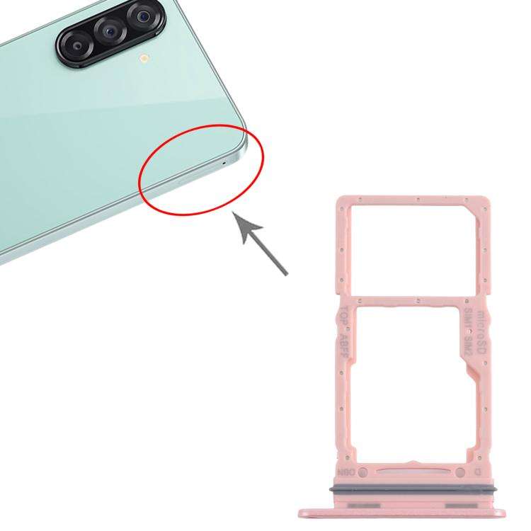 For Samsung Galaxy A26 SM-A266B Original SIM + SIM / Micro SD Card Tray (Pink)