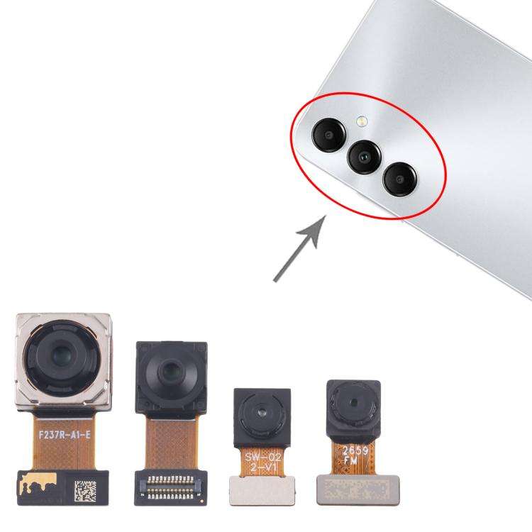 For Samsung Galaxy A05s SM-A057F Original Camera Set (Depth + Macro + Back Camera + Front Camera)