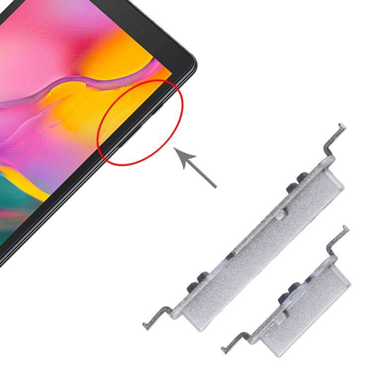 For Samsung Galaxy Tab A 8.0 SM-T380/T385 Original Power Button and Volume Control Button (Silver)