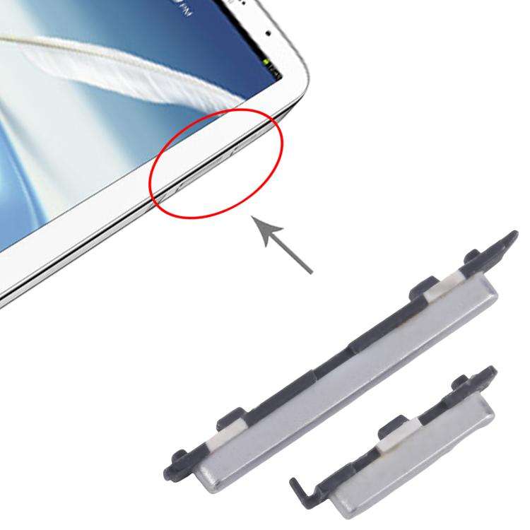 For Samsung Galaxy Note 8.0 GT-N5100 Original Power Button and Volume Control Button (Silver)