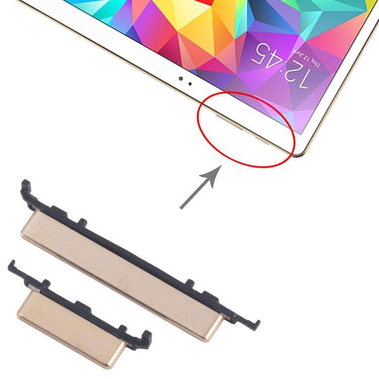 For Samsung Galaxy Tab S 10.5 SM-T800/T805 Original Power Button and Volume Control Button (Gold)