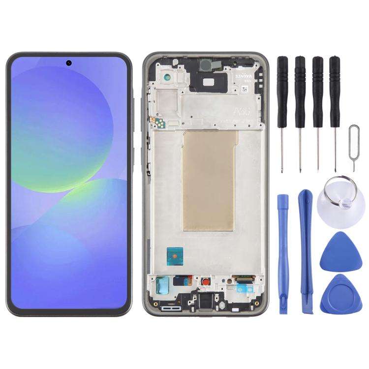 For Samsung Galaxy A36 SM-A366B Original LCD Screen Digitizer Full Assembly with Frame(Black)