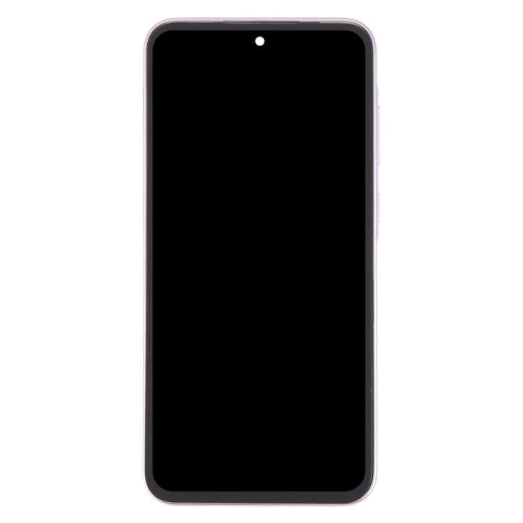 For Samsung Galaxy A35 SM-A356B Original LCD Screen Digitizer Full Assembly with Frame (Pink)