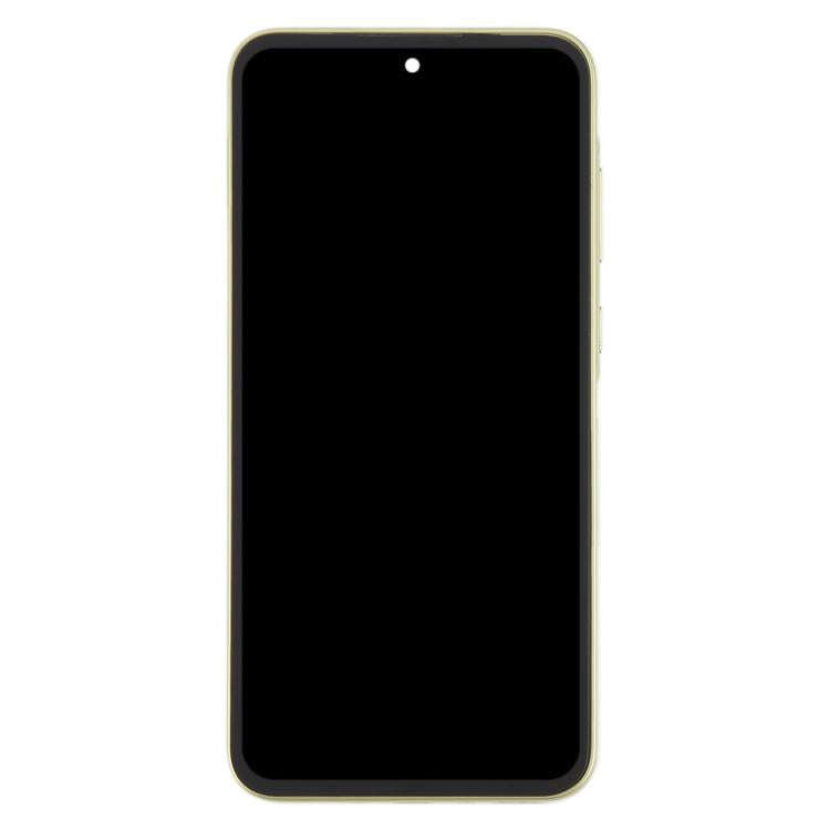 For Samsung Galaxy A35 SM-A356B Original LCD Screen Digitizer Full Assembly with Frame (Light Green)