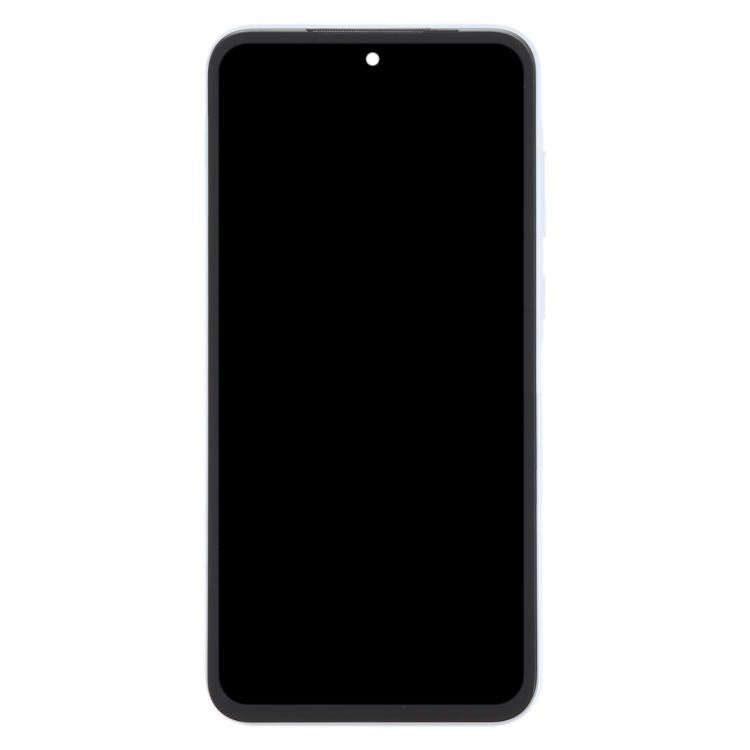 For Samsung Galaxy A35 SM-A356B Original LCD Screen Digitizer Full Assembly with Frame (Baby Blue)