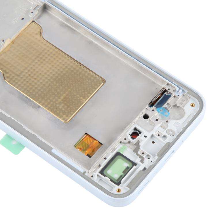 For Samsung Galaxy A35 SM-A356B Original LCD Screen Digitizer Full Assembly with Frame (Baby Blue)