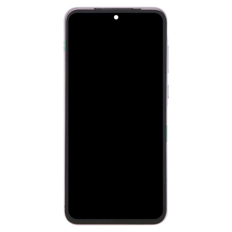 For Samsung Galaxy A55 SM-A556B Original LCD Screen Digitizer Full Assembly with Frame (Pink)