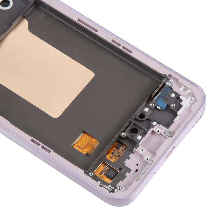 For Samsung Galaxy A55 SM-A556B Original LCD Screen Digitizer Full Assembly with Frame (Pink)