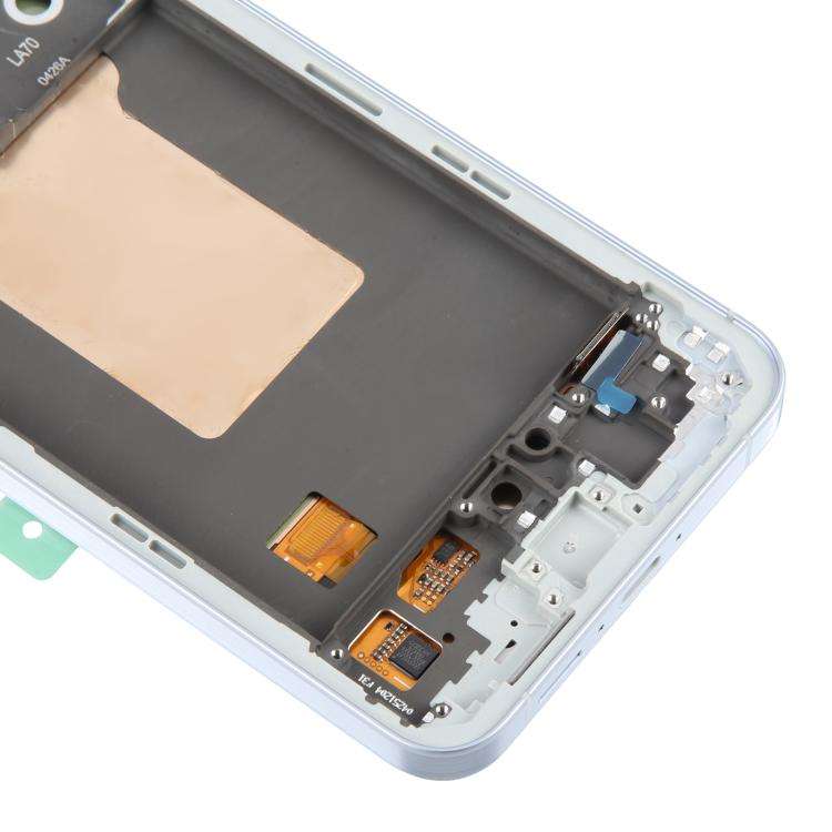 For Samsung Galaxy A55 SM-A556B Original LCD Screen Digitizer Full Assembly with Frame (Baby Blue)