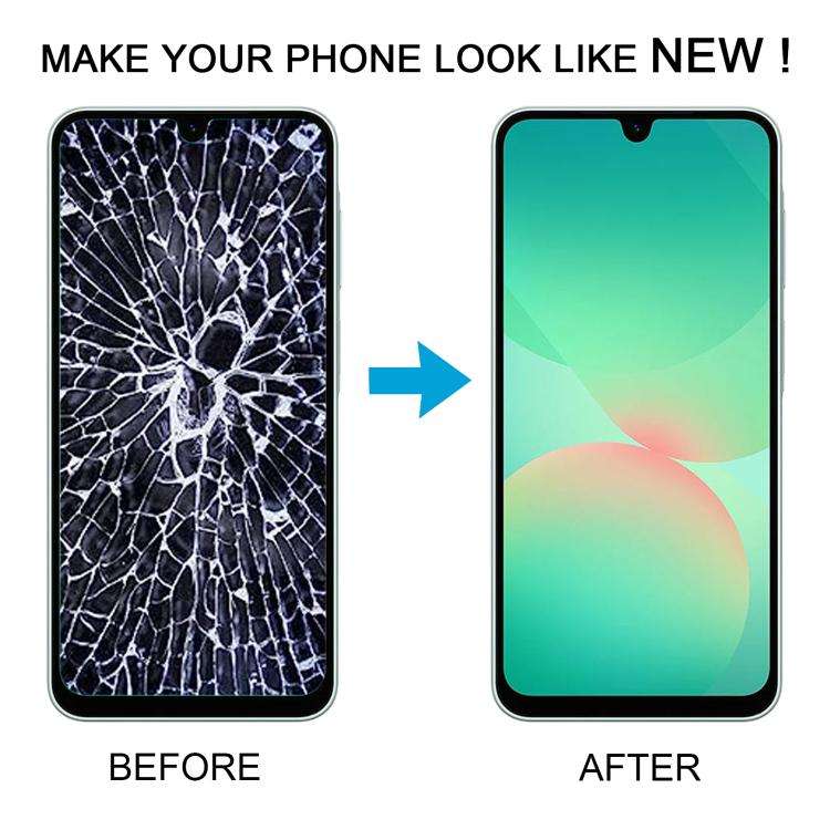 For Samsung Galaxy A26 SM-A266B 6.66 inch OLED LCD Screen Digitizer Full Assembly with Frame (Black)