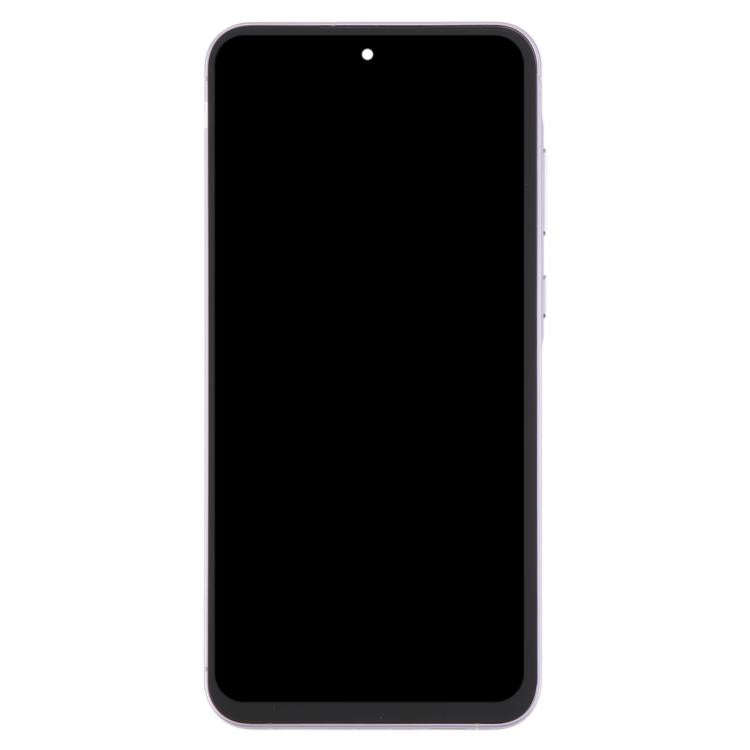For Samsung Galaxy A55 SM-A556B OLED LCD Screen Digitizer Full Assembly with Frame (Pink)