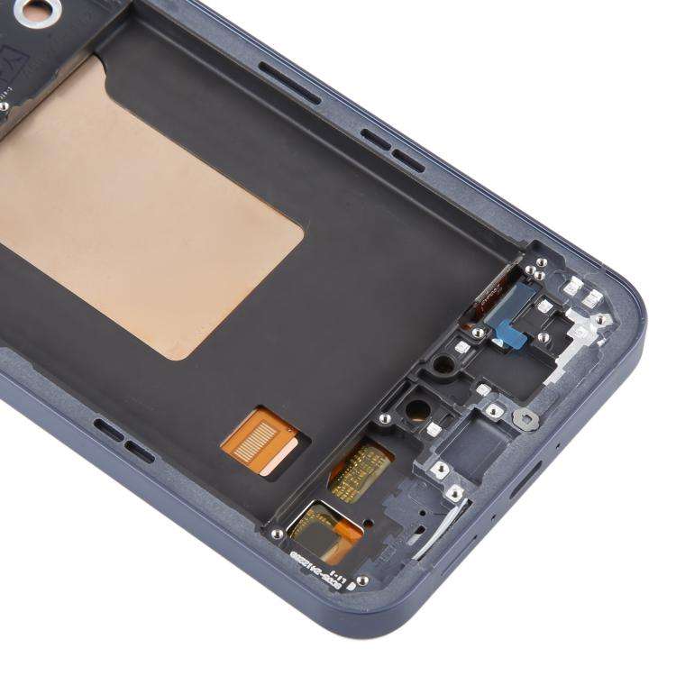 For Samsung Galaxy A55 SM-A556B OLED LCD Screen Digitizer Full Assembly with Frame (Blue)