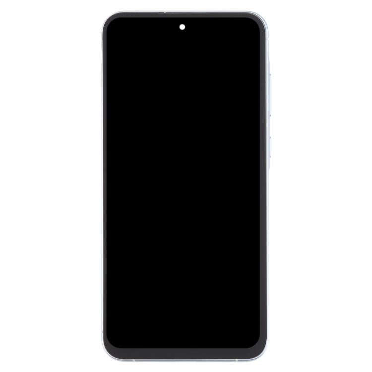 For Samsung Galaxy A55 SM-A556B OLED LCD Screen Digitizer Full Assembly with Frame (Baby Blue)