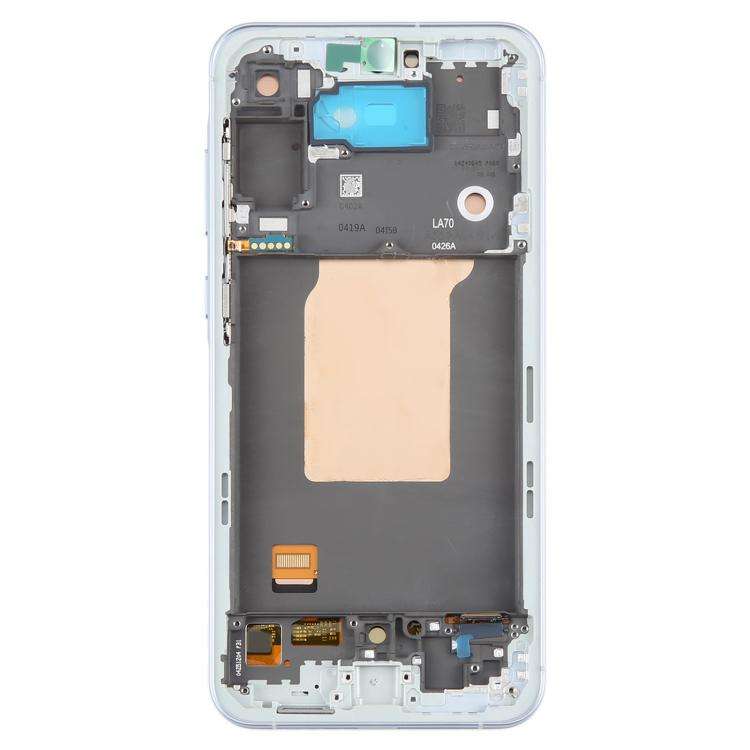 For Samsung Galaxy A55 SM-A556B OLED LCD Screen Digitizer Full Assembly with Frame (Baby Blue)
