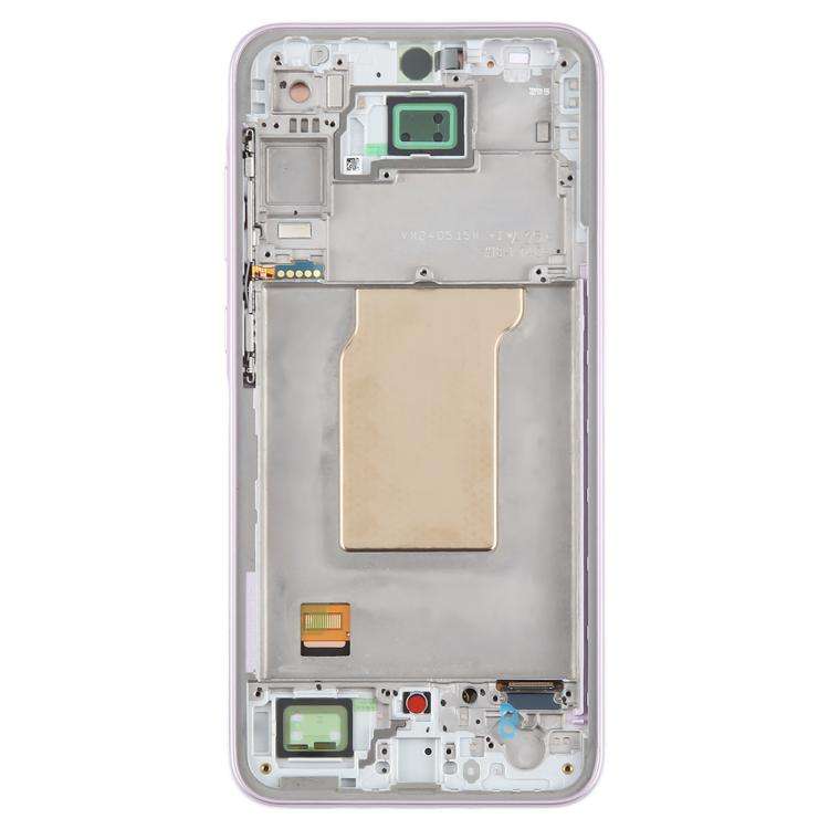 For Samsung Galaxy A35 SM-A356B OLED LCD Screen Digitizer Full Assembly with Frame (Pink)