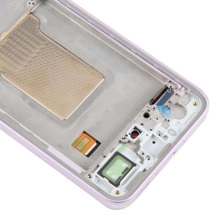 For Samsung Galaxy A35 SM-A356B OLED LCD Screen Digitizer Full Assembly with Frame (Pink)