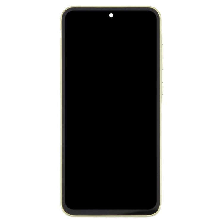 For Samsung Galaxy A35 SM-A356B OLED LCD Screen Digitizer Full Assembly with Frame (Light Green)