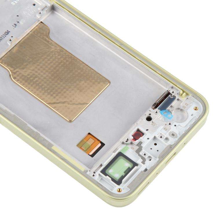 For Samsung Galaxy A35 SM-A356B OLED LCD Screen Digitizer Full Assembly with Frame (Light Green)