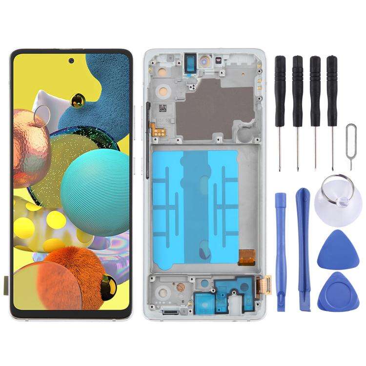 For Samsung Galaxy A51 5G SM-A516 6.43 inch OLED LCD Screen Digitizer Full Assembly with Frame (S...