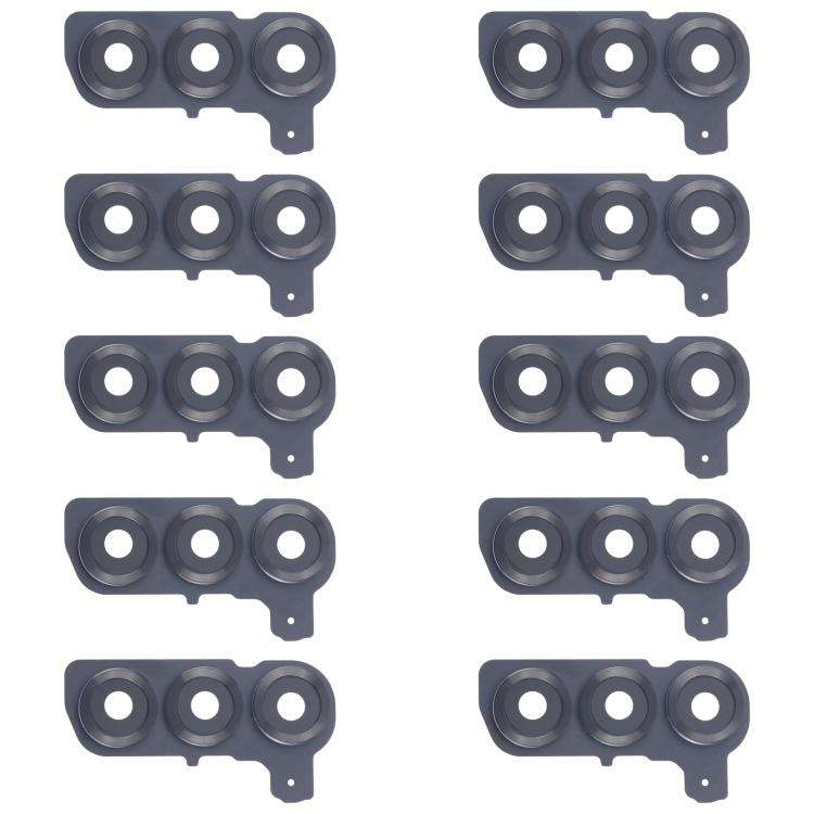 For Samsung Galaxy S25 SM-S931B 10pcs Rear Camera Lens Cover (Black)