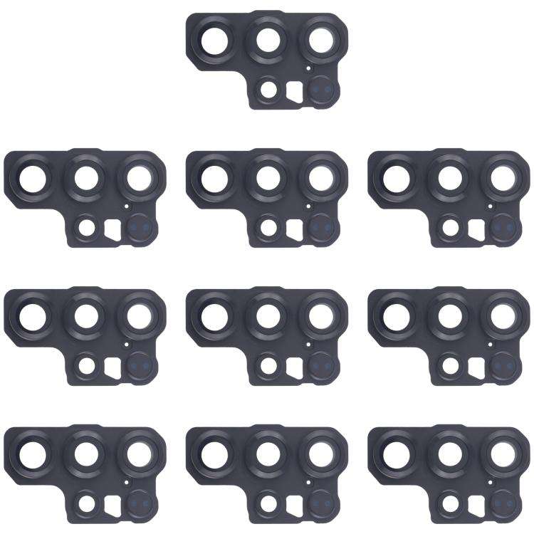 For Samsung Galaxy S25 Ultra SM-S938B 10pcs Rear Camera Lens Cover (Black)