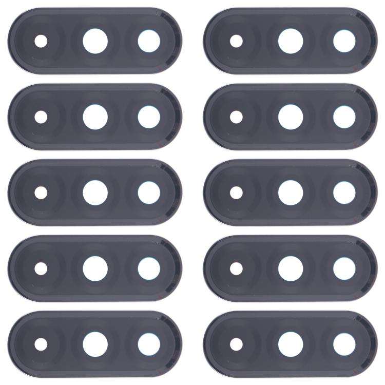 For Samsung Galaxy A36 SM-A366B 10pcs Rear Camera Lens Cover (Black)