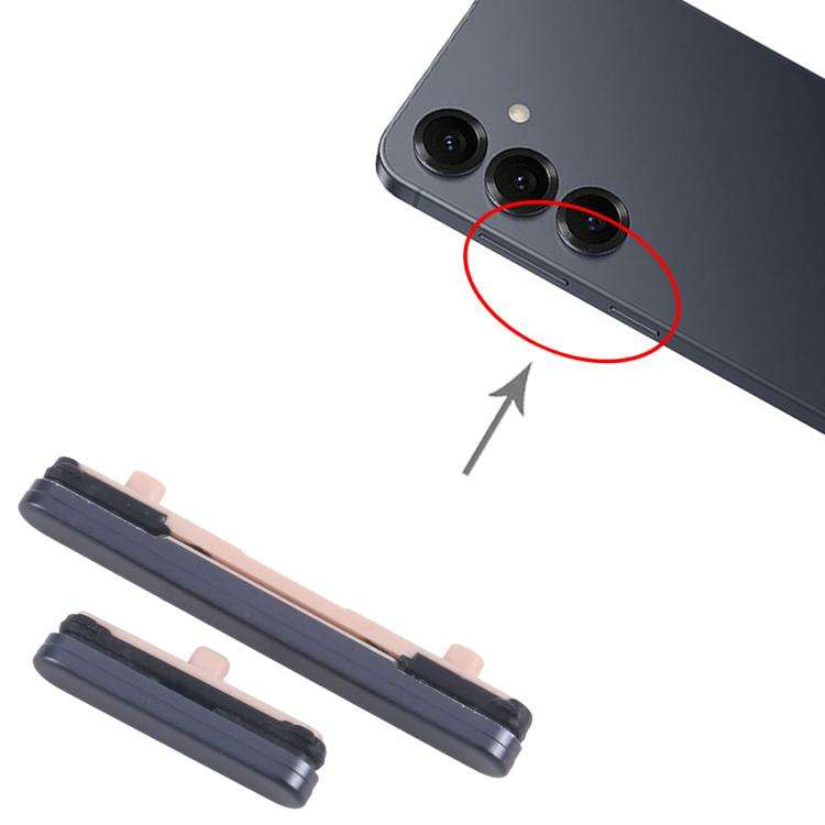 For Samsung Galaxy S25 SM-S931B 10pcs Power Button and Volume Control Button (Black)
