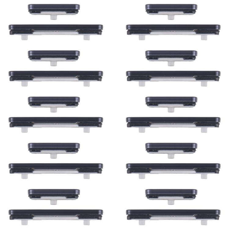 For Samsung Galaxy S25 Ultra SM-S938B 10pcs Power Button and Volume Control Button (Black)