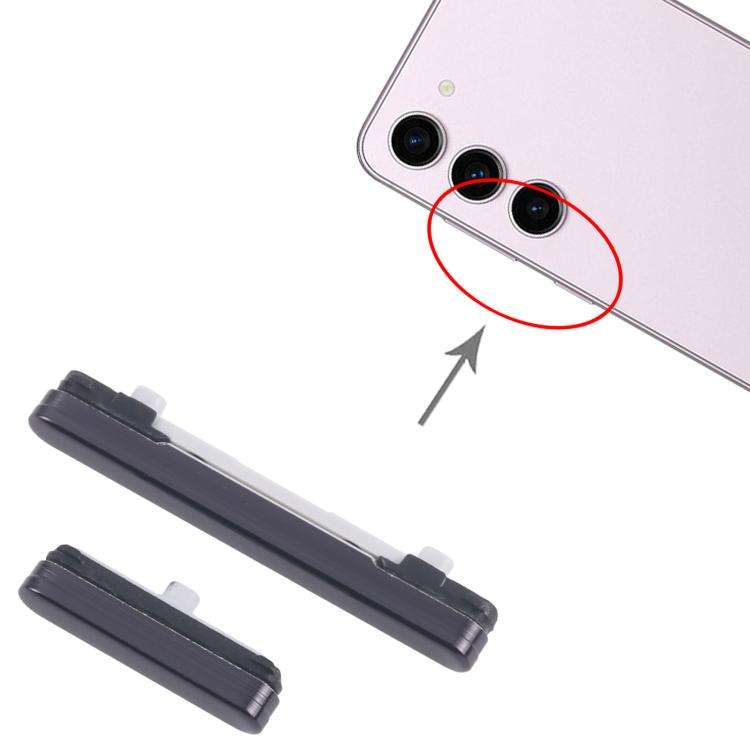 For Samsung Galaxy S23 SM-S911B 10pcs Power Button and Volume Control Button (Black)