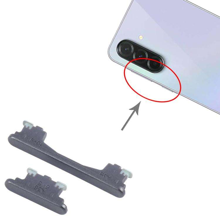 For Samsung Galaxy A36 SM-A366B 10pcs Power Button and Volume Control Button (Black)