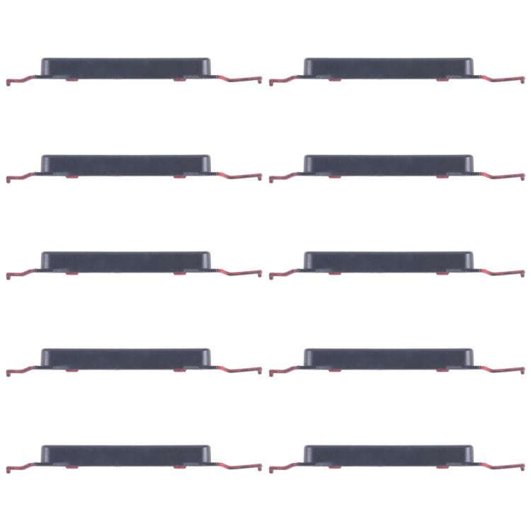 For Samsung Galaxy A16 5G SM-A166B 10pcs Volume Control Button (Black)