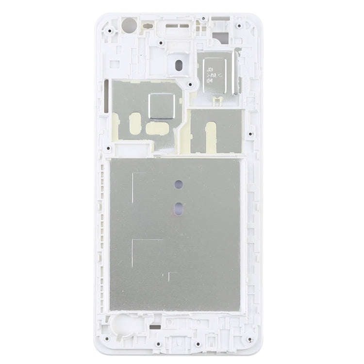 For Galaxy J3 Pro Front Housing LCD Frame Bezel (White)