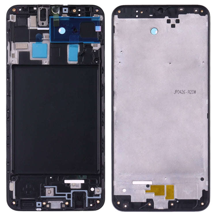 For Galaxy A20 SM-A205F/DS, A205FN, A205GN/DS, A205YN, A205G/DS Front Housing LCD Frame Bezel Pla...