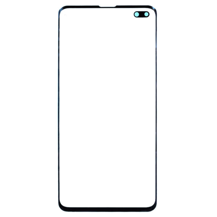 For Galaxy S10+ SM-G975F/DS, SM-G975U, SM-G975W Original Front Screen Outer Glass Lens (Black)